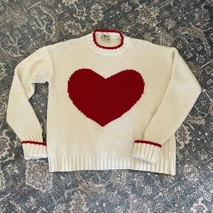 Show Me Your MuMu Cream and Red Heart Sweater
